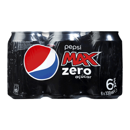 Mostrar detalhes para Refrigerante com Gás Max Pepsi 6x33cl Imagem de Refrigerante com Gás Max Pepsi 6x33cl
