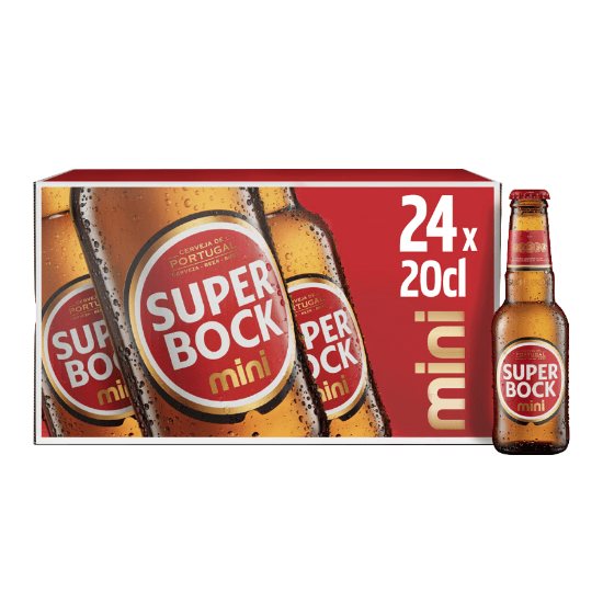 Imagem de Cerveja Com Álcool Mini SUPER BOCK 24x20cl