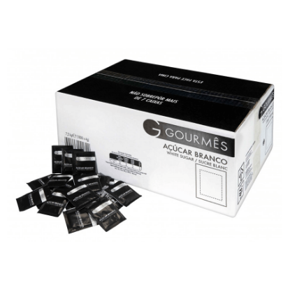 Mostrar detalhes para Açúcar Saquetas GOURMÊS 1800x4g Imagem de Açúcar Saquetas GOURMÊS 1800x4g