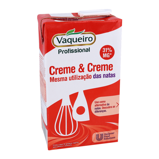 Imagem de Natas Vegetais Creme & Creme 31% Gordura VAQUEIRO 1L