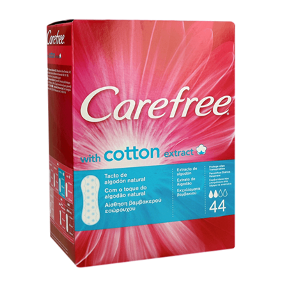 Mostrar detalhes para Pensos Diárioss Normal CAREFREE 44un Imagem de Pensos Diárioss Normal CAREFREE 44un