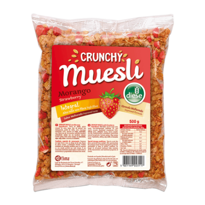 Mostrar detalhes para Muesli Crocante Morango DIESE 500g Imagem de Muesli Crocante Morango DIESE 500g