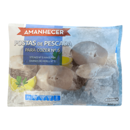 Mostrar detalhes para Pescada de Cozer Nº5 AMANHECER 800g Congelada Imagem de Pescada de Cozer Nº5 AMANHECER 800g Congelada