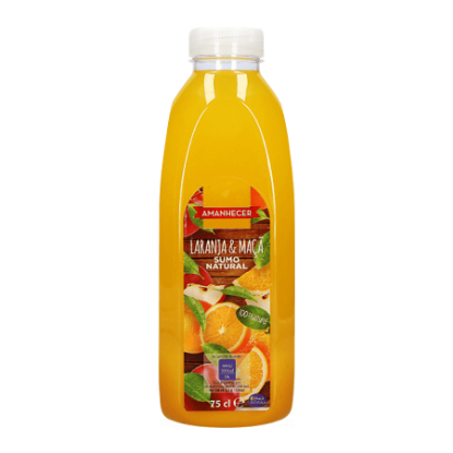 Mostrar detalhes para Sumo Natural Laranja Maçã AMANHECER 75cl Imagem de Sumo Natural Laranja Maçã AMANHECER 75cl