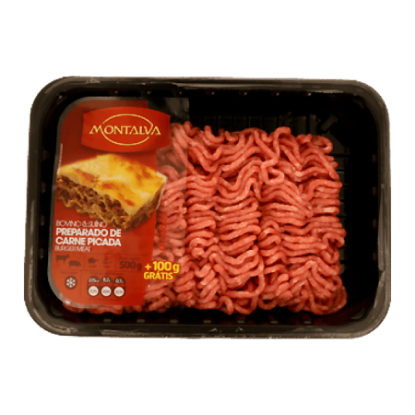 Mostrar detalhes para Preparado Carne Picada Bovino/Suíno 500g+100g Grátis Imagem de Preparado Carne Picada Bovino/Suíno 500g+100g Grátis