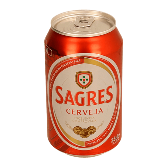 Imagem de Cerveja Com Alcool Lata SAGRES 33cl