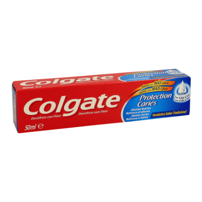 Mostrar detalhes para Pasta de Dentes Flúor + Cálcio COLGATE 50ml Imagem de Pasta de Dentes Flúor + Cálcio COLGATE 50ml