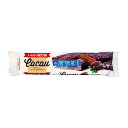 Mostrar detalhes para Waffer Xxl Cacau AMANHECER 50g Imagem de Waffer Xxl Cacau AMANHECER 50g