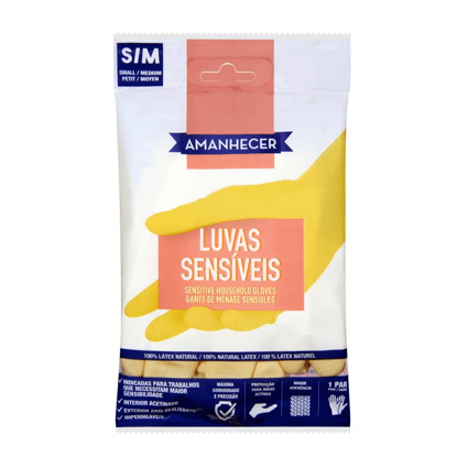 Mostrar detalhes para Luvas Descartaveis Sensiveis Peq/M AMANHECER 1un Imagem de Luvas Descartaveis Sensiveis Peq/M AMANHECER 1un
