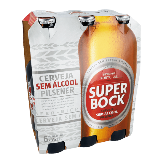 Imagem de Cerveja Sem Álcool SUPER BOCK 6x33cl