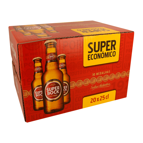 Imagem de Cerveja Com Álcool SUPER BOCK 20x25cl