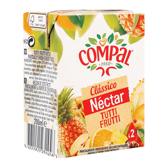 Picture of Néctar Tutti-Frutti Clássico COMPAL 3x20cl
