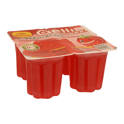 Mostrar detalhes para Sobremesa Gelatina Morango GELLI SWEET 4x100g Imagem de Sobremesa Gelatina Morango GELLI SWEET 4x100g