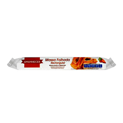Mostrar detalhes para Massa Folhada Retangular AMANHECER 230g Imagem de Massa Folhada Retangular AMANHECER 230g