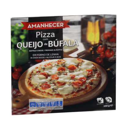 Mostrar detalhes para Pizza Com Queijo Bufala AMANHECER 350g Imagem de Pizza Com Queijo Bufala AMANHECER 350g