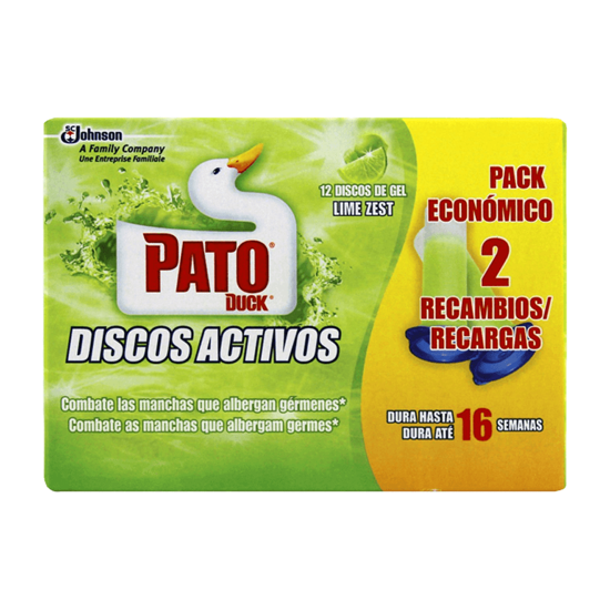 Imagem de Bloco Sanitário Recarga Discos Active Lima WC PATO 2un