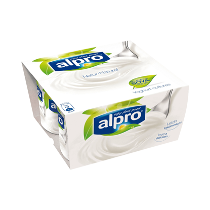 Mostrar detalhes para Iogurte Soja Yofu Natural ALPRO 4x125g Imagem de Iogurte Soja Yofu Natural ALPRO 4x125g