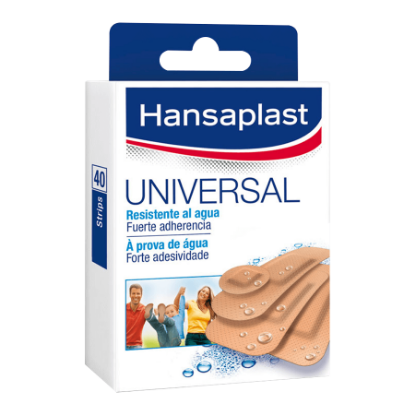 Mostrar detalhes para Pensos 4 Tamanhos HANSAPLAST 40un Imagem de Pensos 4 Tamanhos HANSAPLAST 40un