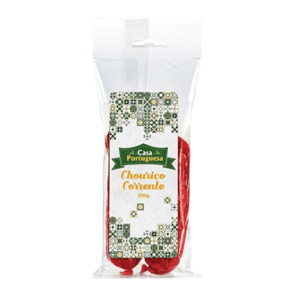 Mostrar detalhes para Chouriço de Carne Corrente CASA PORTUGUESA 200g Imagem de Chouriço de Carne Corrente CASA PORTUGUESA 200g