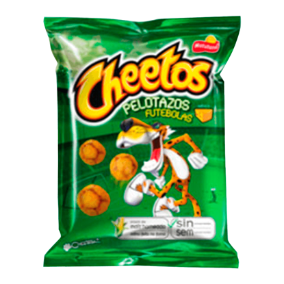 Mostrar detalhes para Snacks de Milho Futebolas CHEETOS 40g Imagem de Snacks de Milho Futebolas CHEETOS 40g