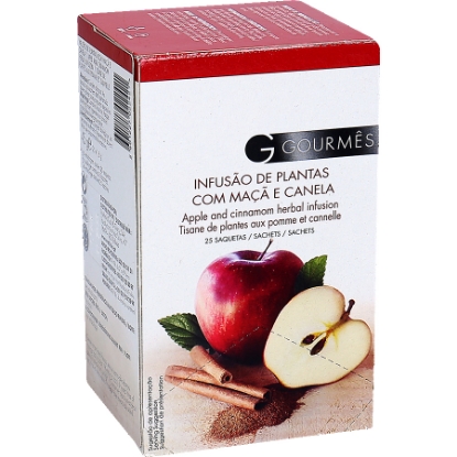 Mostrar detalhes para Infusão de Maçã e Canela Saquetas GOURMÊS 25un Imagem de Infusão de Maçã e Canela Saquetas GOURMÊS 25un