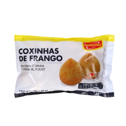 Mostrar detalhes para Coxinhas de Frango Congeladas MASTERCHEF 20x60g Imagem de Coxinhas de Frango Congeladas MASTERCHEF 20x60g