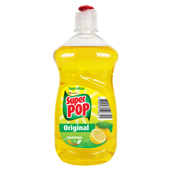 Imagem de Detergente Líquido Manual Loiça Limão SUPER POP 500ml