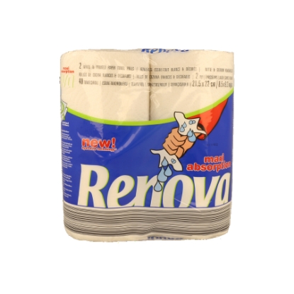 Mostrar detalhes para Rolo Cozinha Max Absorvente RENOVA 2un Imagem de Rolo Cozinha Max Absorvente RENOVA 2un