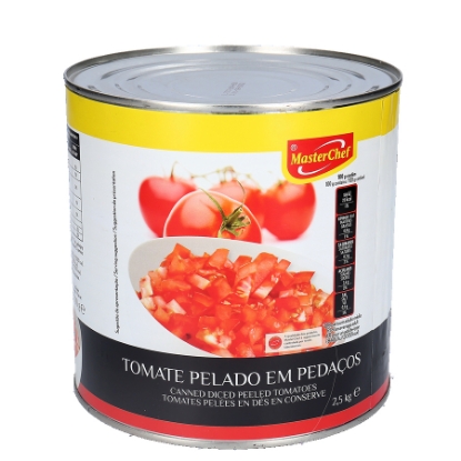 Mostrar detalhes para Tomate Pedaços MASTERCHEF 2,5kg Imagem de Tomate Pedaços MASTERCHEF 2,5kg