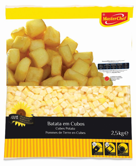 Imagem de Batata em Cubos Prè-Frita Congelada 20/20 MASTERCHEF 2,5kg