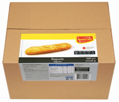 Mostrar detalhes para Baguete Congelada MASTERCHEF 22x140g Imagem de Baguete Congelada MASTERCHEF 22x140g