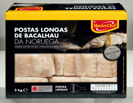 Imagem de Bacalhau Postas Longas MASTERCHEF 3kg Congelado