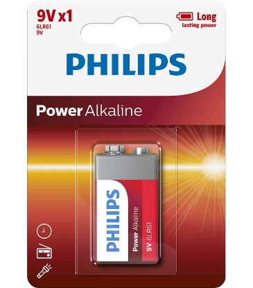Mostrar detalhes para Pilhas Powerlife 6Lr61 Bl1 PHILIPS 1un Imagem de Pilhas Powerlife 6Lr61 Bl1 PHILIPS 1un