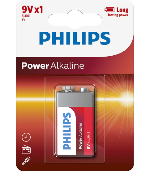 Imagem de Pilhas Powerlife 6Lr61 Bl1 PHILIPS 1un