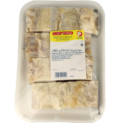Mostrar detalhes para Bacalhau Crescido Cortado Embalado Constantinos 1Kg Noruega (kg) Imagem de Bacalhau Crescido Cortado Embalado Constantinos 1Kg Noruega (kg)