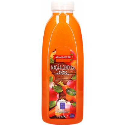 Mostrar detalhes para Sumo Natural Maçã Cenoura AMANHECER 75cl Imagem de Sumo Natural Maçã Cenoura AMANHECER 75cl