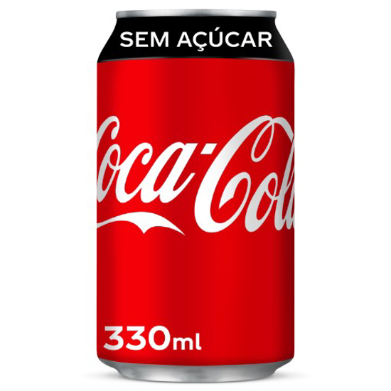 Imagem de Refrigerante Com Gás Sem Açúcar Lata COCA-COLA 33cl