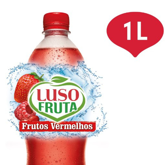 Imagem de Água sem Gás com Sabor a Frutos Vermelhos LUSO FRUTA garrafa 1L