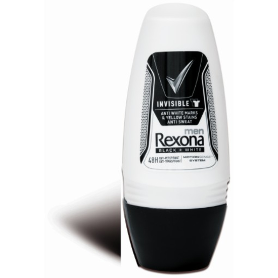 Imagem de Desodorizante Roll-On Homem Invisible Black + White REXONA 50ml