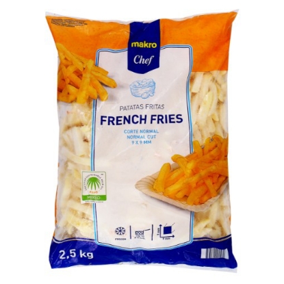 Mostrar detalhes para Batata Congelada Pré-Frita 9Mmx9Mm MAKRO CHEF 2,5kg Imagem de Batata Congelada Pré-Frita 9Mmx9Mm MAKRO CHEF 2,5kg