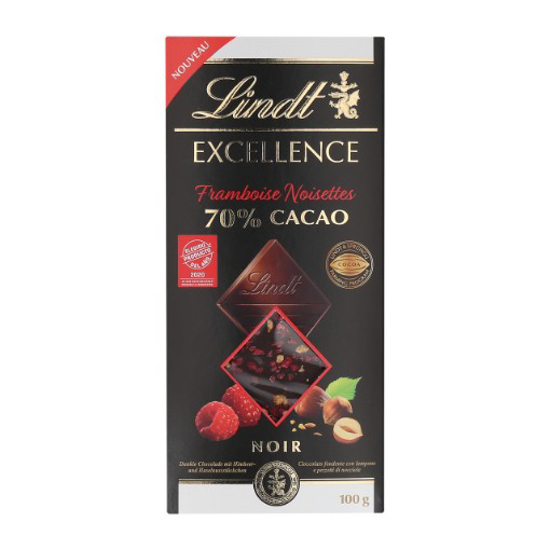 Imagem de Chocolate de Framboesa e Avelã LINDT 100g