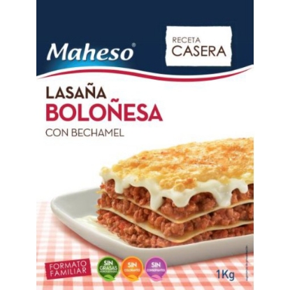 Mostrar detalhes para Lasanha Bolonhesa Caseira Com Bechamel MAHESO 1kg Imagem de Lasanha Bolonhesa Caseira Com Bechamel MAHESO 1kg