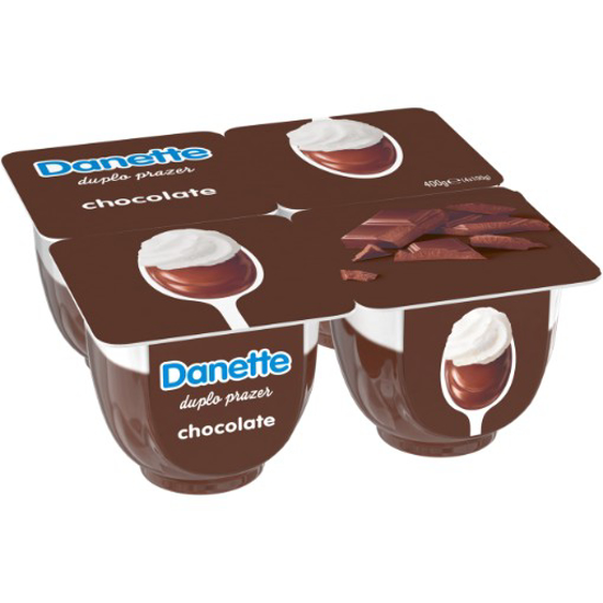 Picture of Sobremesa de Chocolate Duplo Prazer DANETTE 4x100g
