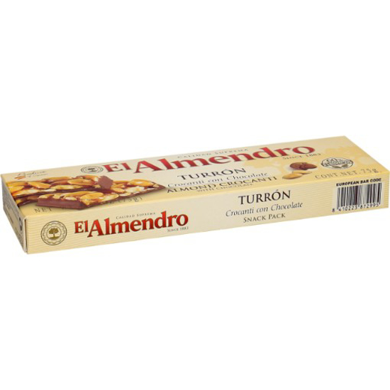 Imagem de Barra Torrão Chocolate EL ALMENDRO 75g