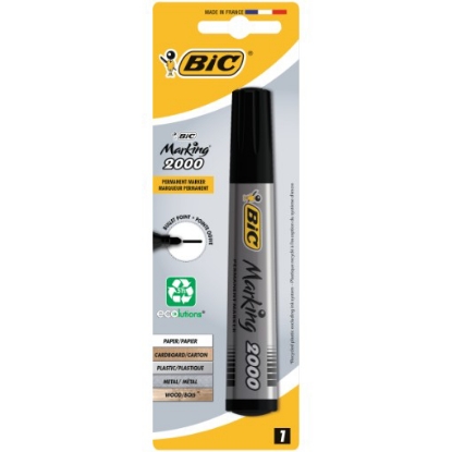 Mostrar detalhes para Blister 1 Marcador Permanente Preto Mark.2000 BIC 1un Imagem de Blister 1 Marcador Permanente Preto Mark.2000 BIC 1un