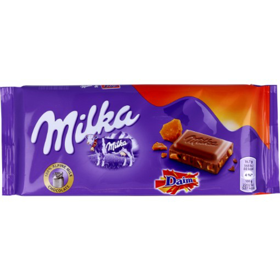 Imagem de Chocolate Leite Daim MILKA 100g