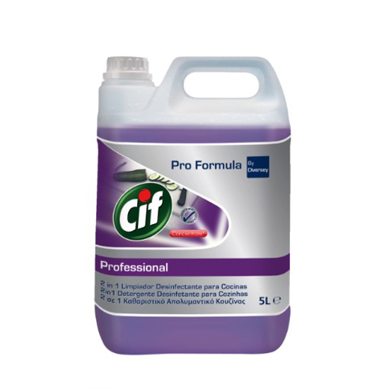 Imagem de Detergente Desinfectante Cozinhas 2 em 1 Prof CIF 5L