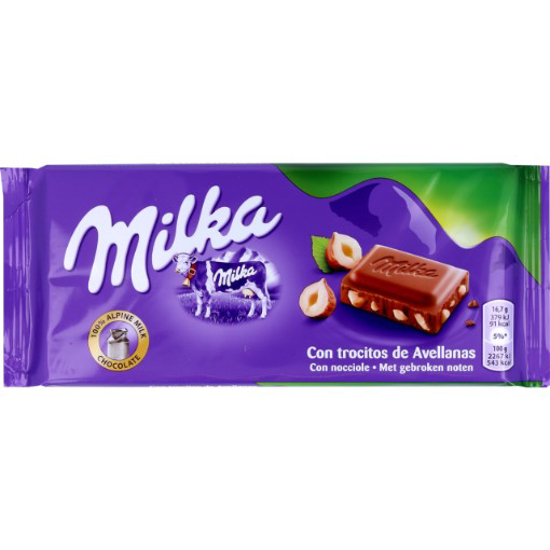 Imagem de Chocolate Com Avelãs MILKA 100g