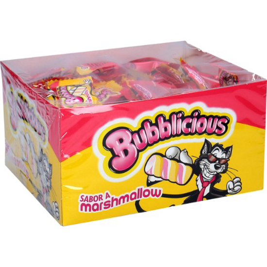 Imagem de Pastilhas Elásticas Sabor Marsmallow BUBBLICIOUS 100un