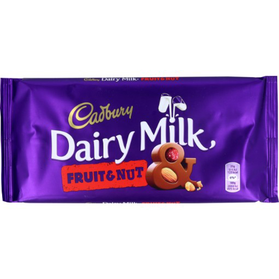 Imagem de Chocolate Dairy Milk Fruit & Nut CADBURY 200g